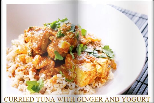 CURRIED TUNA WITH GINGER AND YOGURT. Extraordinary curry food.