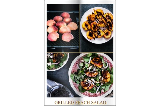 GRILLED PEACH SALAD. Benefits of grilling.