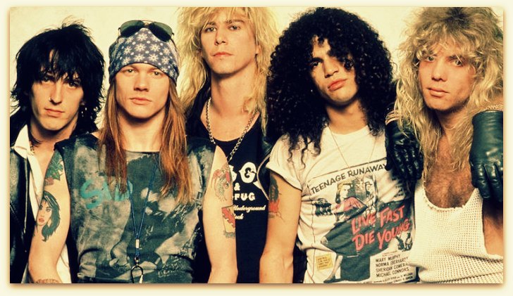 GUNS N' ROSES. The essays on these singers, producers and musicians.