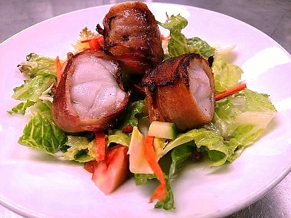 Bacon-Wrapped Monkfish