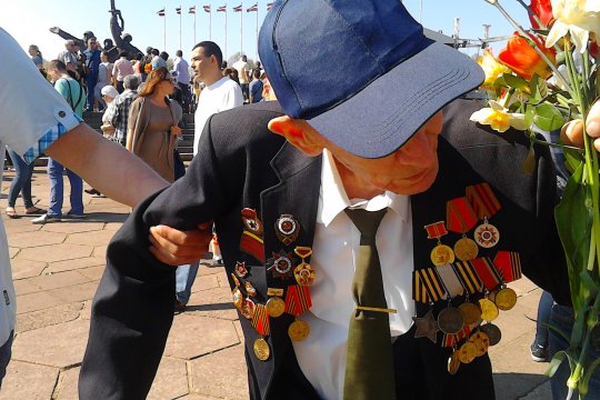 第二次世界大战老兵。里加市，拉脱维亚，2016年5月9日_1 |Diana Balahonova