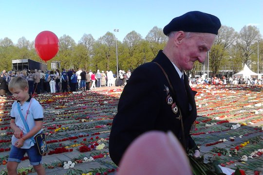 第二次世界大战老兵。里加市，拉脱维亚，2016年5月9日 |Diana Balahonova