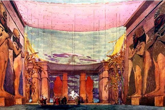 Léon Bakst’s set design for the 1909 Ballets Russes production of Cléopâtre. |MolliMail.com